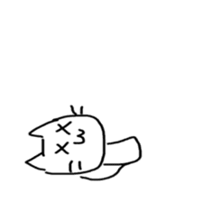 Loose cat by Saichibi sticker #11355955