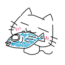 Loose cat by Saichibi sticker #11355966