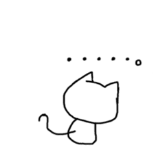 Loose cat by Saichibi sticker #11355973