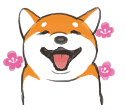 a dog called Japanese Shiba Inu sticker #11356138