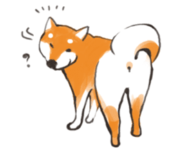 a dog called Japanese Shiba Inu sticker #11356143