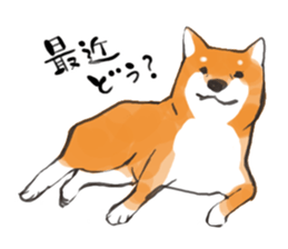 a dog called Japanese Shiba Inu sticker #11356161