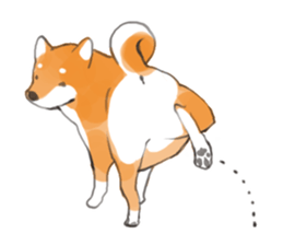 a dog called Japanese Shiba Inu sticker #11356165