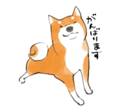 a dog called Japanese Shiba Inu sticker #11356166
