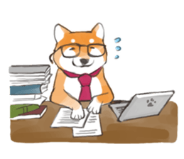 a dog called Japanese Shiba Inu sticker #11356167