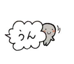 Shiratama-kun//Early reply & Balloon// sticker #11356176