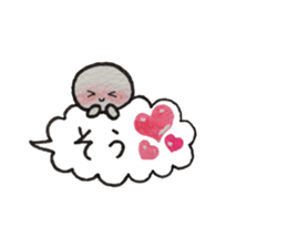 Shiratama-kun//Early reply & Balloon// sticker #11356186