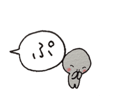 Shiratama-kun//Early reply & Balloon// sticker #11356208