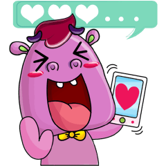 Red Heart Cartoon Lover