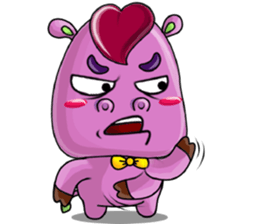 Red Heart Cartoon Lover sticker #11356338