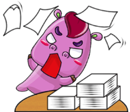 Red Heart Cartoon Lover sticker #11356342