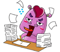 Red Heart Cartoon Lover sticker #11356343