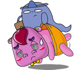 Red Heart Cartoon Lover sticker #11356347