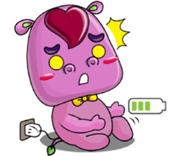 Red Heart Cartoon Lover sticker #11356349