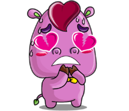 Red Heart Cartoon Lover sticker #11356360