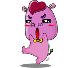 Red Heart Cartoon Lover sticker #11356361