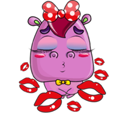 Red Heart Cartoon Lover sticker #11356363