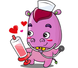 Red Heart Cartoon Lover sticker #11356366