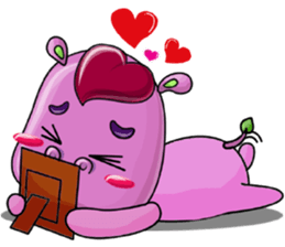 Red Heart Cartoon Lover sticker #11356368