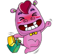Red Heart Cartoon Lover sticker #11356374