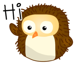 Yui cute Owl sticker #11356416
