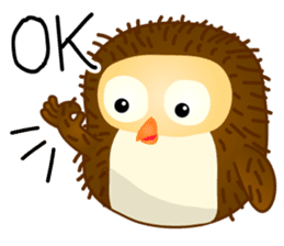 Yui cute Owl sticker #11356423
