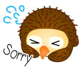 Yui cute Owl sticker #11356426