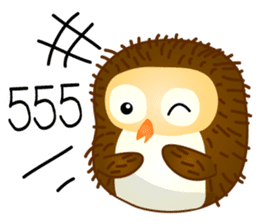 Yui cute Owl sticker #11356431