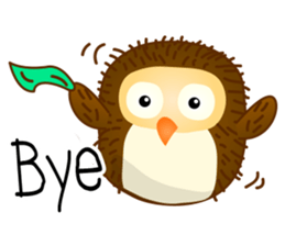 Yui cute Owl sticker #11356455