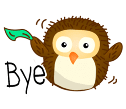 Yui cute Owl sticker #11356455