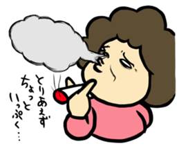 Melancholy mom sticker #11356477