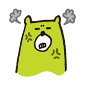 Handwritten Colorful Bear sticker #11356858