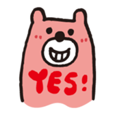 Handwritten Colorful Bear sticker #11356876