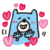 Handwritten Colorful Bear sticker #11356879