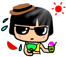 Pretty three kids. sticker #11357004