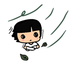 Pretty three kids. sticker #11357015