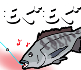 Acanthopagrus fishing Sticker sticker #11357022