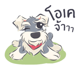Pooklook the Mini Schnauzer sticker #11357861