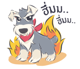 Pooklook the Mini Schnauzer sticker #11357868