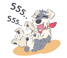 Pooklook the Mini Schnauzer sticker #11357870