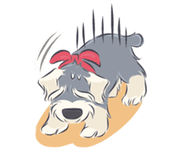 Pooklook the Mini Schnauzer sticker #11357872