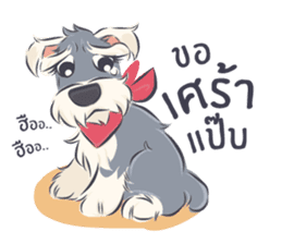 Pooklook the Mini Schnauzer sticker #11357876