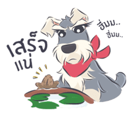 Pooklook the Mini Schnauzer sticker #11357877