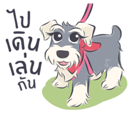 Pooklook the Mini Schnauzer sticker #11357886