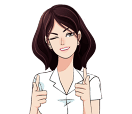 Beautiful Smart Moody University Girl sticker #11358979