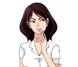 Beautiful Smart Moody University Girl sticker #11358987