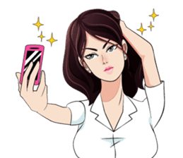 Beautiful Smart Moody University Girl sticker #11358999