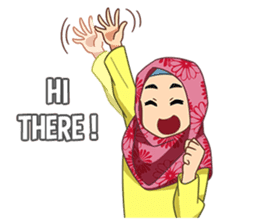 happy hijab [Eng] sticker #11359016