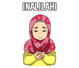 happy hijab [Eng] sticker #11359020