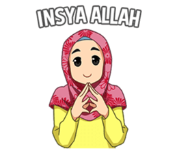 happy hijab [Eng] sticker #11359023